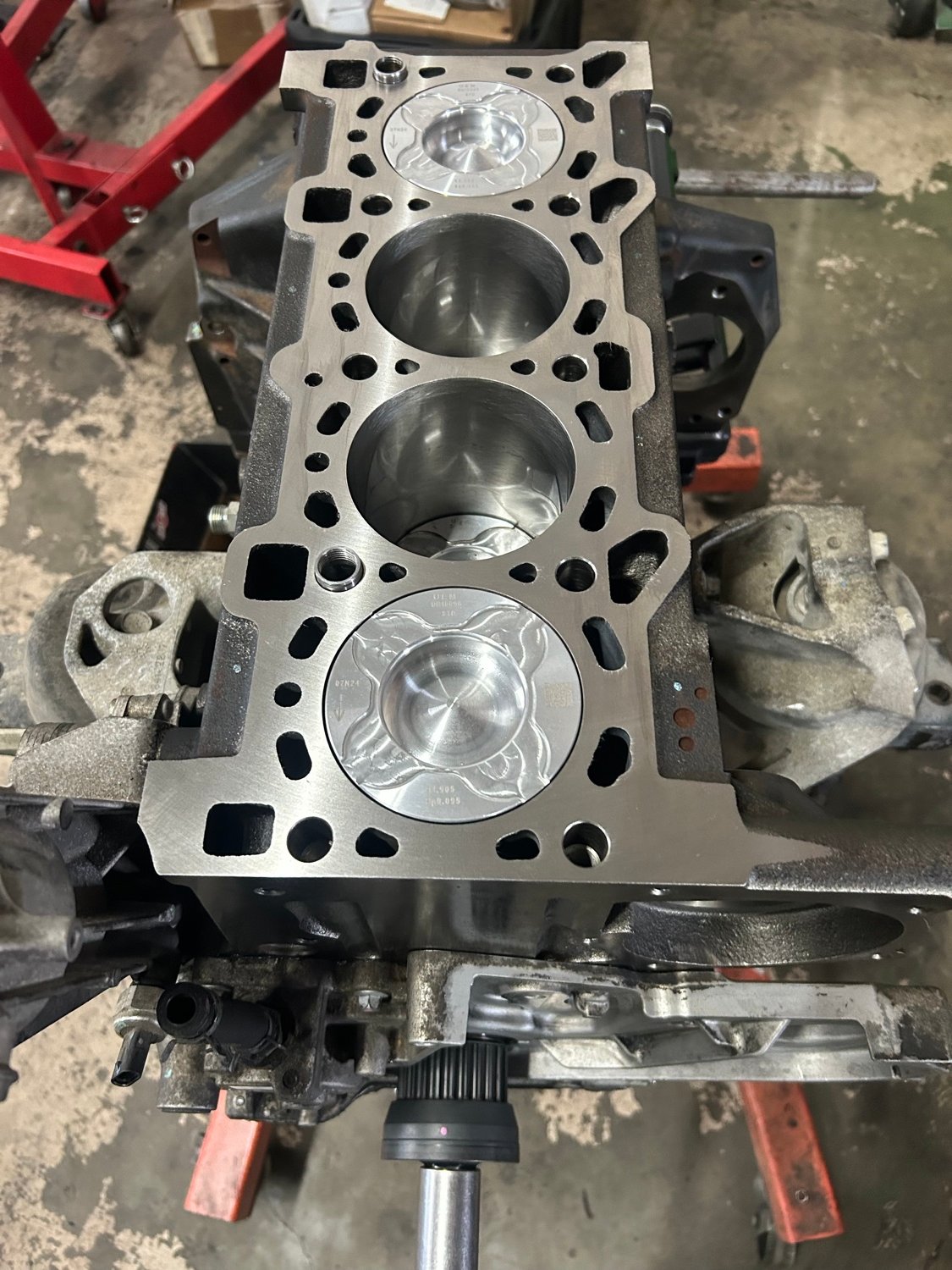 Machined diesel cylinder head
